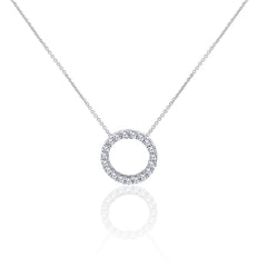 Pave Circle Necklace