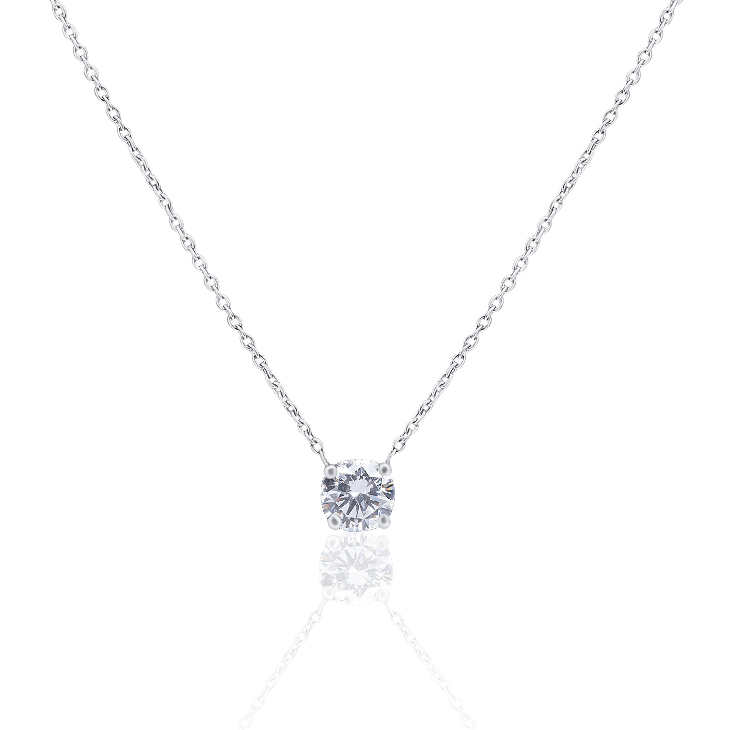 Classic solitaire pendant