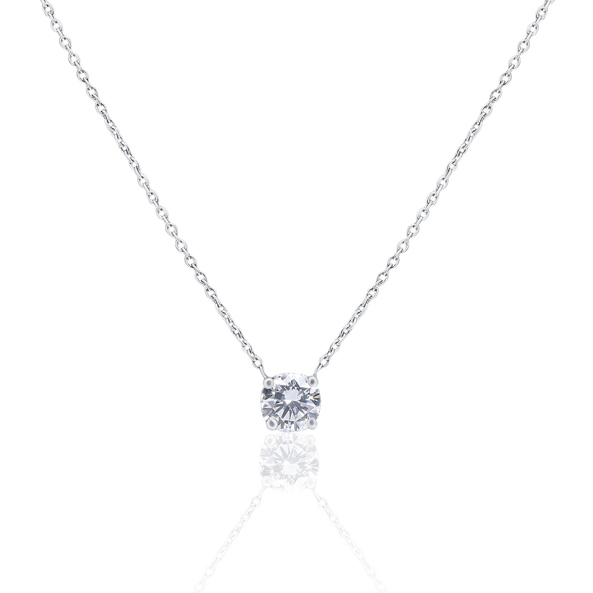 Classic solitaire pendant